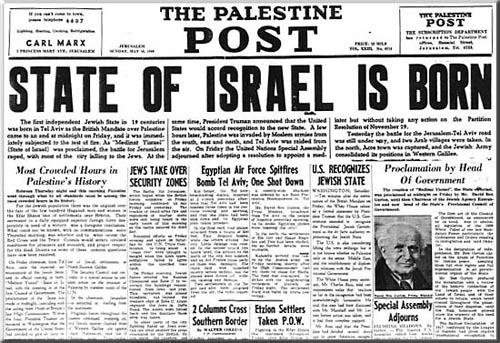 Israel becomes a Nation